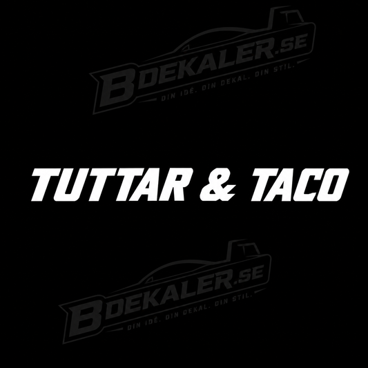Tuttar & Taco Dekal