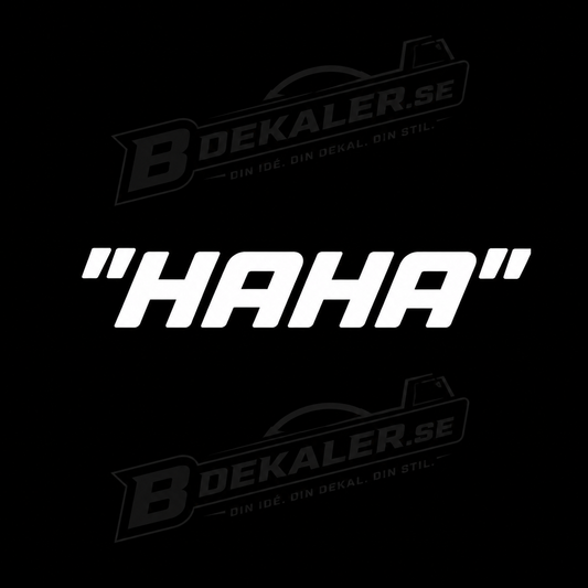 ”HAHA” Dekal