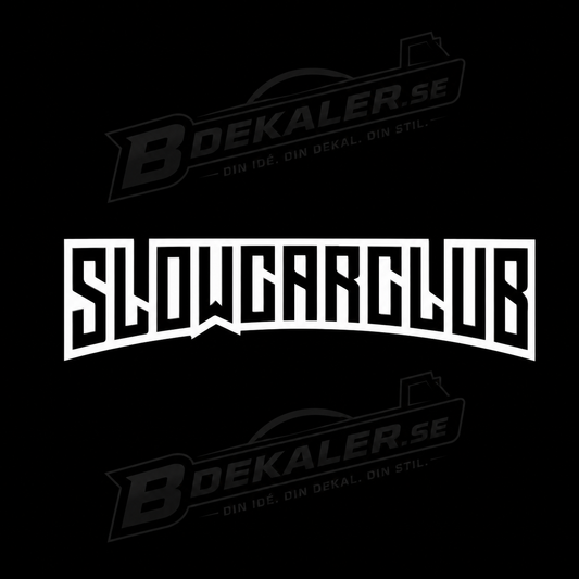 SlowCarClub Dekal