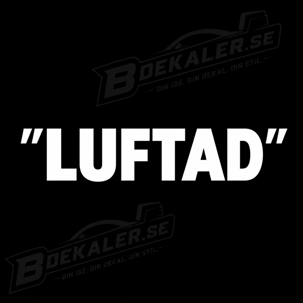 ”Luftad” Dekal